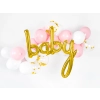 Balon folie auriu BABY 73,5 x 75,5 cm pentru petrecere