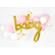Zlat balon iz folije BABY 73,5 x 75,5 cm za praznovanje