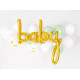 Zlat balon iz folije BABY 73,5 x 75,5 cm za praznovanje