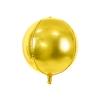 Zlat balon iz folije, krogla 40 cm – kovinski dekorativni balon