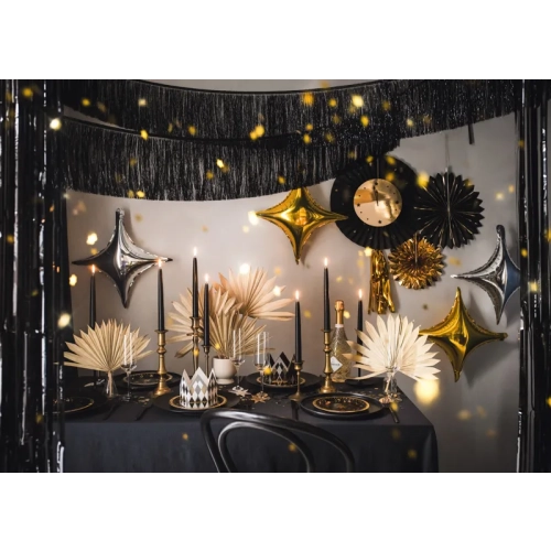 Zlatý fóliový balón hviezda 4-hrotová, 45 cm – párty dekorácia