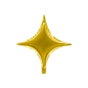Zlat balon iz folije v obliki 4-krake zvezde, 45 cm – dekoracija za zabave