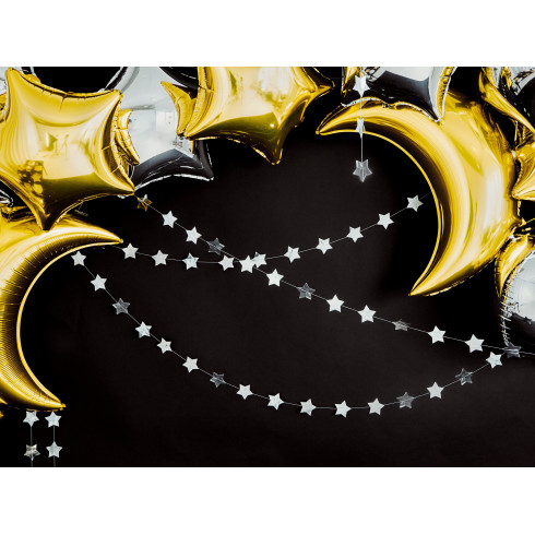 Zlata folija balon Luna 60 cm – kovinski balon za helij