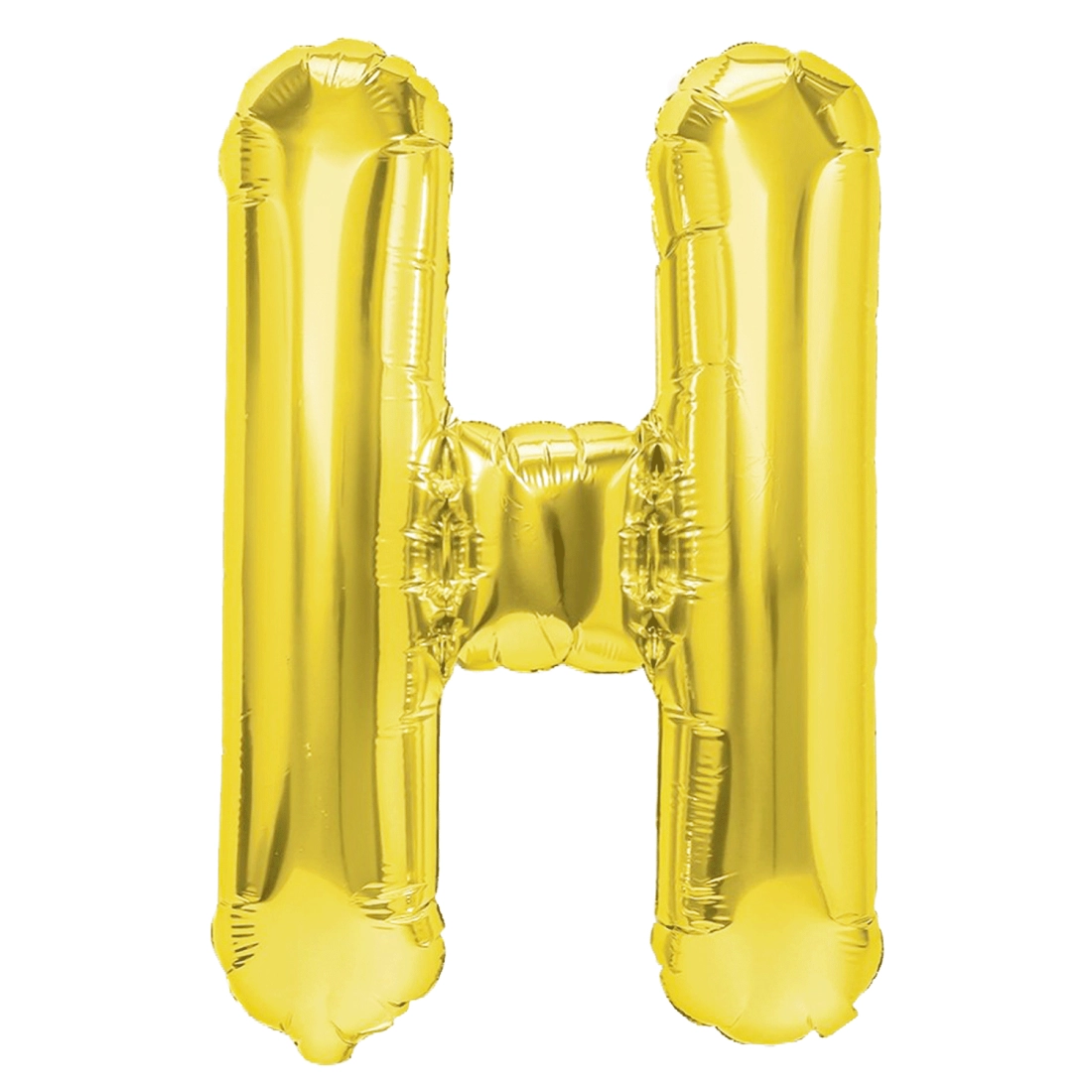 Arany fóliás lufi, H betű, 40 cm