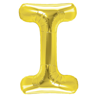 Zlata folija balon črka I 40 cm