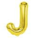 Zlatý fóliový balón písmeno J 40 cm Zlatý fóliový balón písmeno J 40 cm