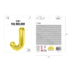 Balon folie auriu literă J 40 cm