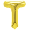 Balon folie auriu literă T 40 cm