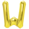Balon folie auriu, literă W, 40 cm