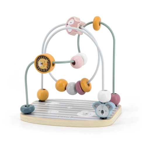 Detský drevený edukačný labyrint Zoo Viga