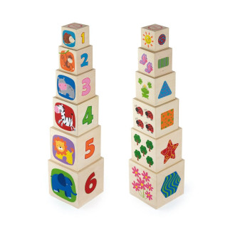 Drevená pyramída pre deti Viga City