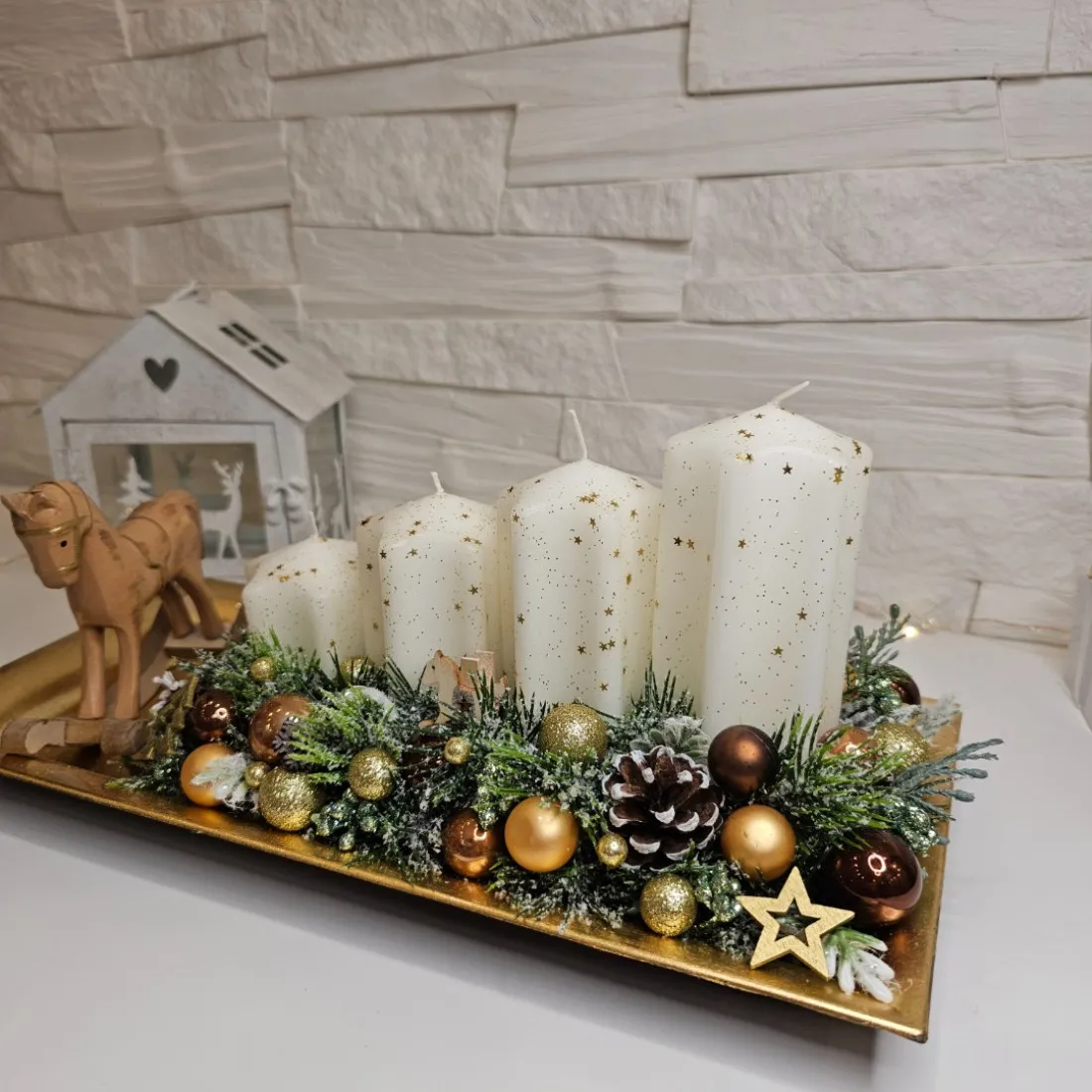 Adventní věnec - krádež 35 cm