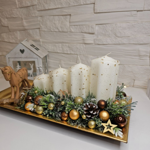 Adventný veniec - štóla 35 cm