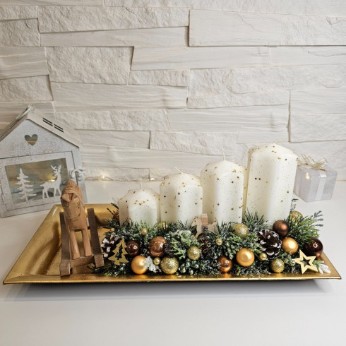 Adventný veniec - štóla 35 cm