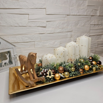 Adventný veniec - štóla 35 cm