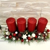 Adventní věnec - štola červená, 44 cm