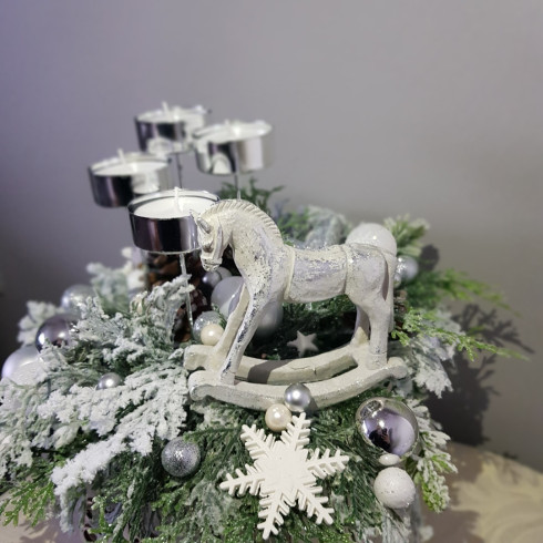 Adventný veniec v debničke, 26 cm