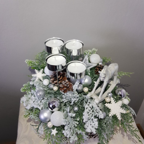 Adventný veniec v debničke, 26 cm