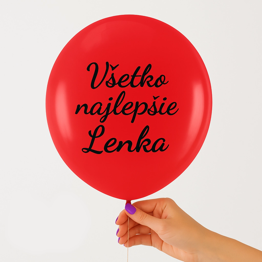 Váš vlastní text na balón