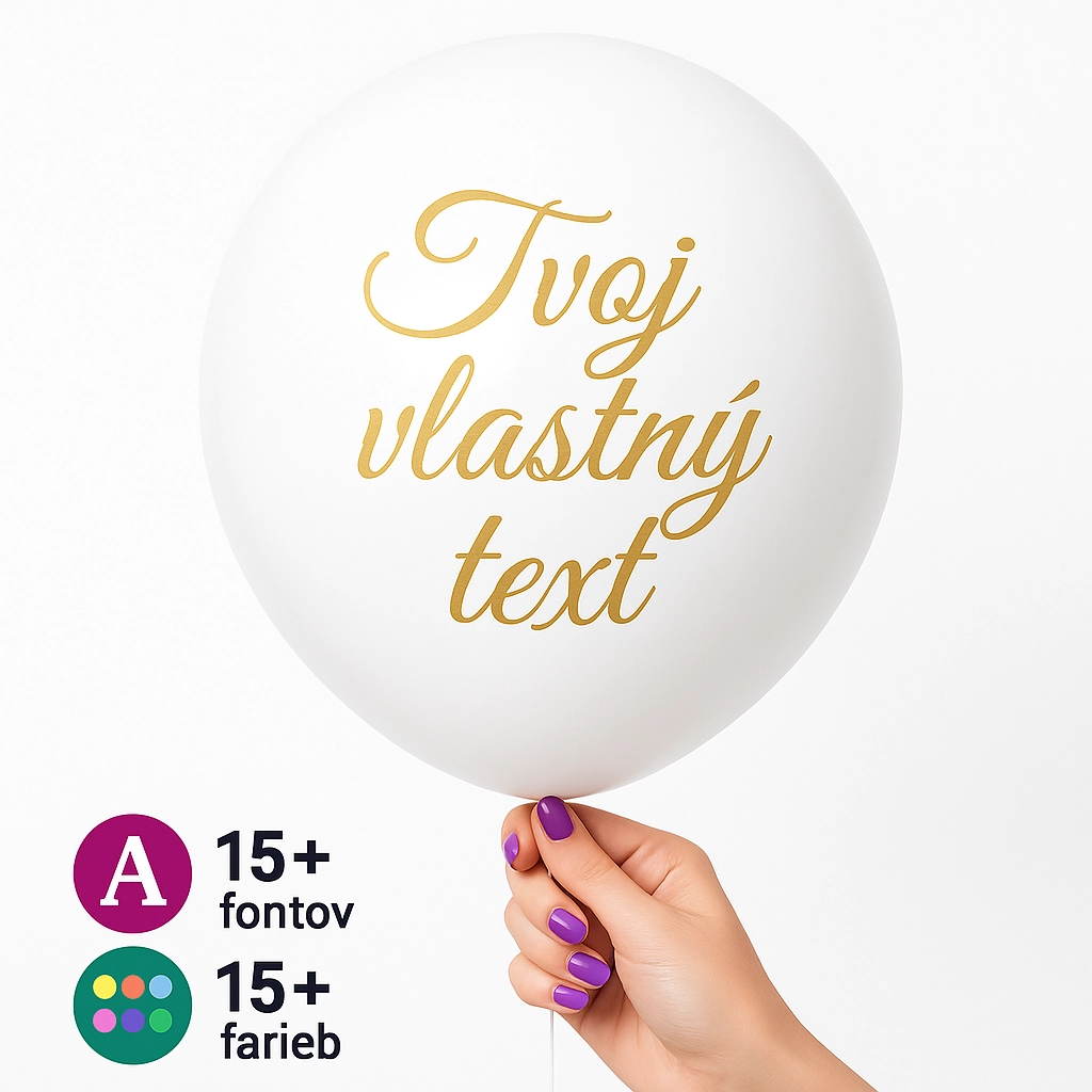 Váš vlastní text na balón