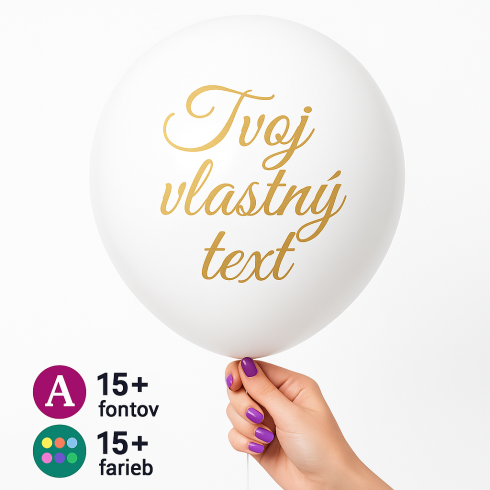 Váš vlastný text na balón