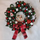Vianočný veniec na dvere 34 cm