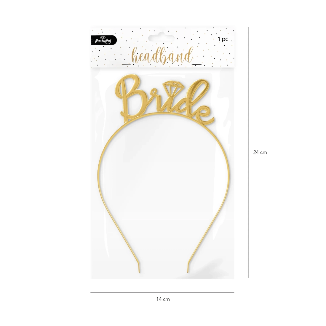 Bentiță pentru petrecerea burlăcițelor Bride, aurie