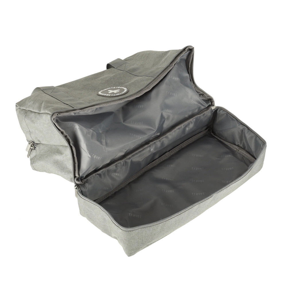 Cestovná taška do lietadla sivá, 39 x 18 x 30 cm