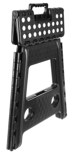 Čierno-biela skladacia stolička 39 cm