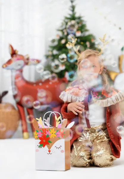 Darilna vrečka Deer 20,5 × 30 × 10,5 cm