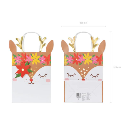 Darilna vrečka Deer 20,5 × 30 × 10,5 cm