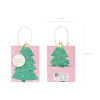 Pungă cadou cu brad de Crăciun 14x20,5x8 cm