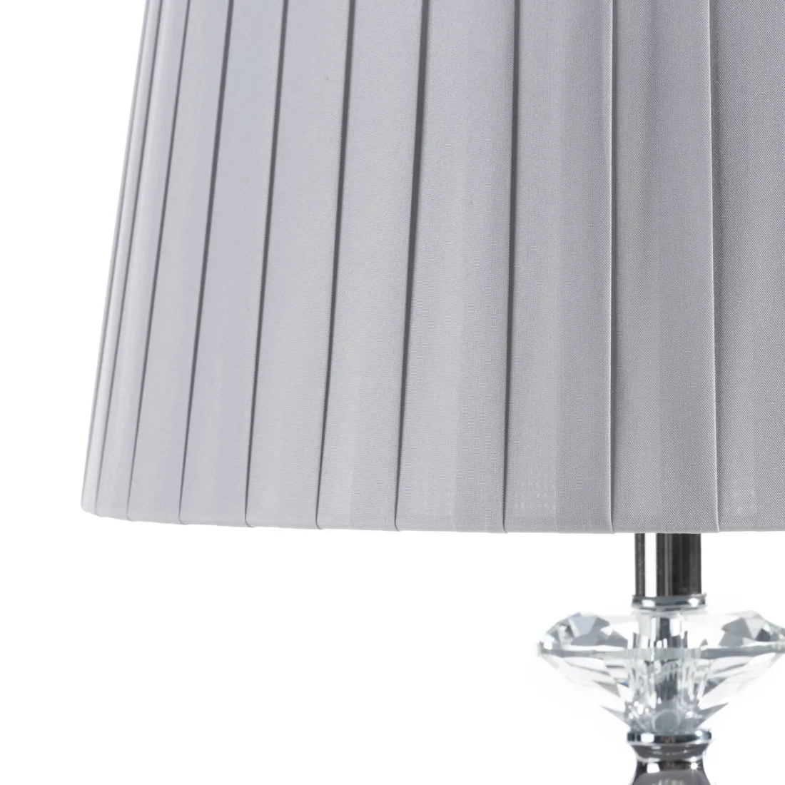 Dekoratívna keramická lampa Kala zdobená reliéfnym vzorom - sivá