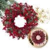 Dekoratívny vianočný veniec na dvere, priemer 55 cm