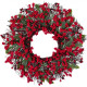 Dekoratívny vianočný veniec na dvere, priemer 55 cm
