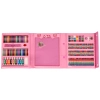 Dětská výtvarná sada v kufříku 208 ks, růžová