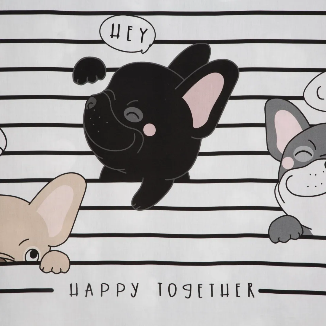 Detské posteľné obliečky s motívom psíka z bavlny renforcé 140 x 200 cm 