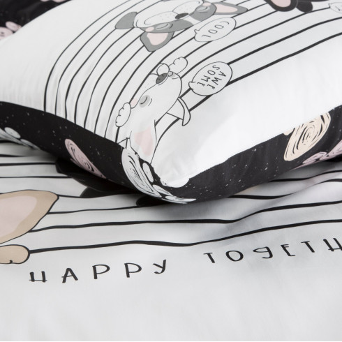 Detské posteľné obliečky s motívom psíka z bavlny renforcé 140 x 200 cm 