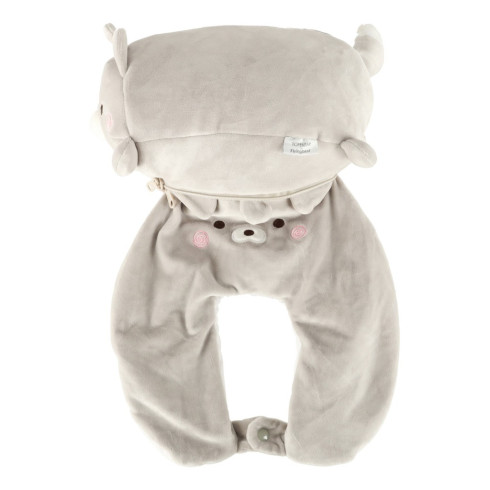 Dětský ergonomický cestovní polštář 2v1 - kočka