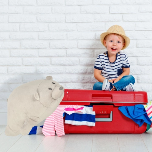 Detský ergonomický cestovný vankúš 2v1 - medveď