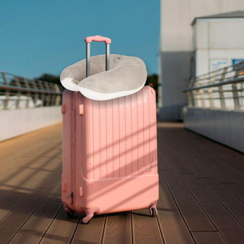 Dětský ergonomický cestovní polštář 2v1 - medvěd