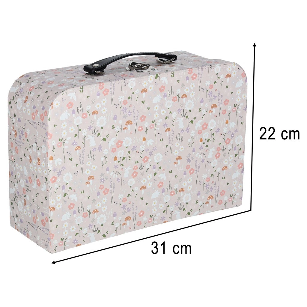 Domeček pro panenky v kufříku s doplňky a dřevěným nábytkem