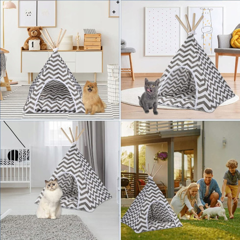 Domček pre mačku a psa - Teepee stan 