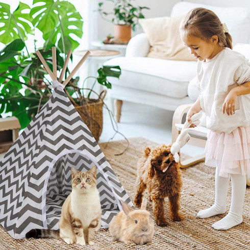 Domček pre mačku a psa - Teepee stan 