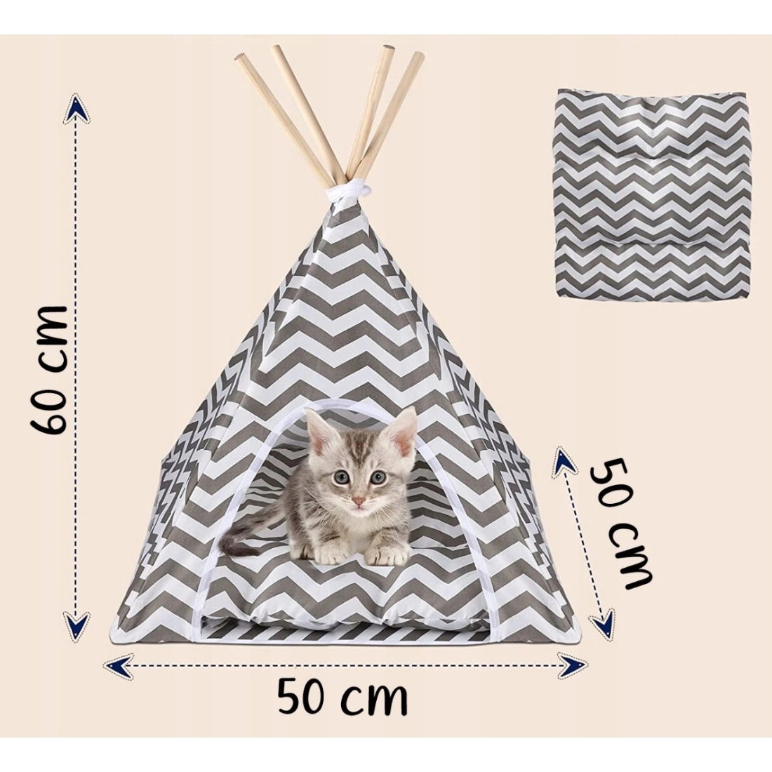 Domček pre mačku a psa - Teepee stan 