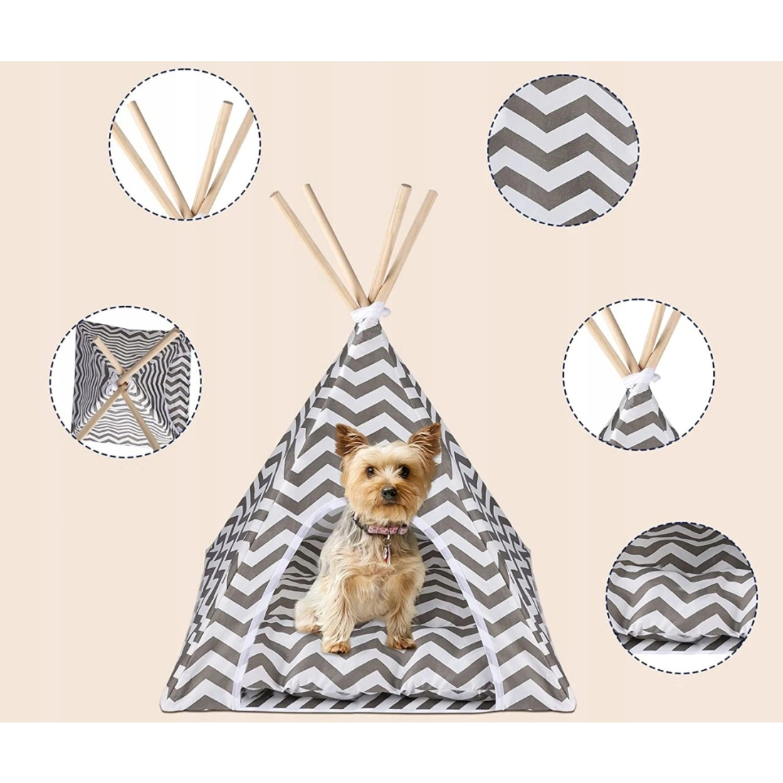 Domček pre mačku a psa - Teepee stan 