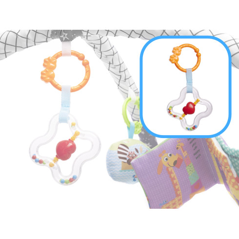 Edukačná podložka s bazénikom a loptičkami - šedá