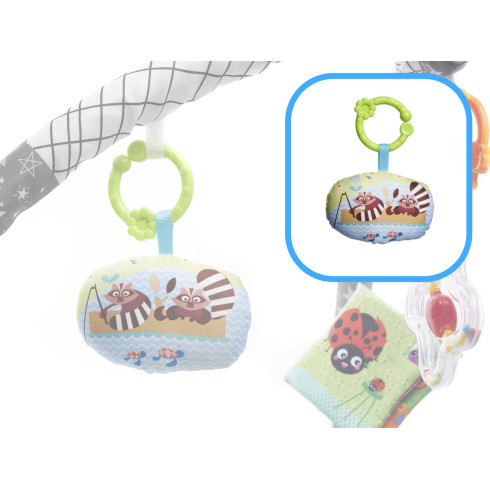 Edukačná podložka s bazénikom a loptičkami - šedá