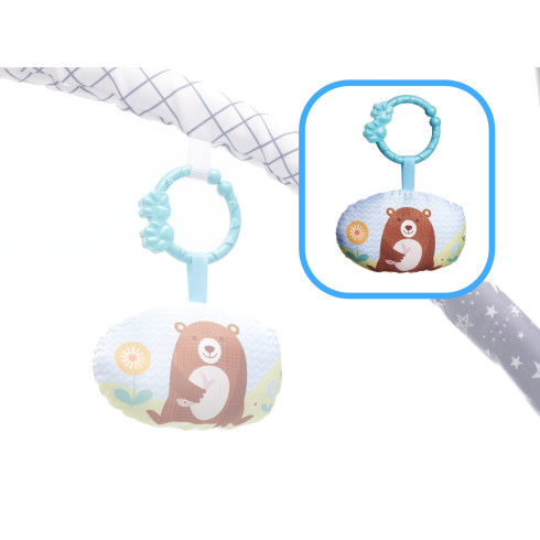 Edukačná podložka s bazénikom a loptičkami - šedá