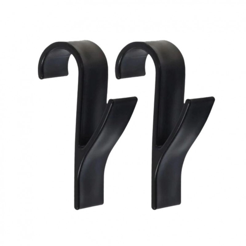 Háčky na radiátor a sprchový kout černé, 2 ks